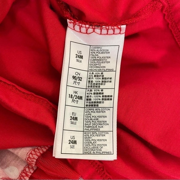 DISNEY Parks Red Minnie Mouse Dress Short Sleeve - 24 Month - Picture 6 of 9